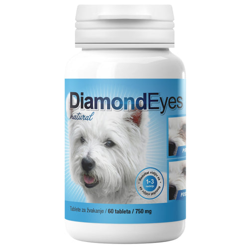 DIAMOND EYE Preparat za pse, za uklanjanje suznih mrlja oko ociju 60tbl