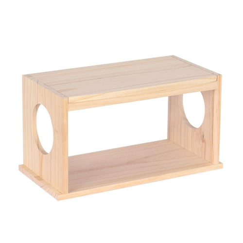 DUVO+ Kadica za glodare od drveta i pleksi stakla, 35x17,5x18,5cm