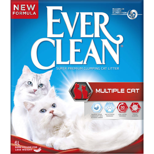 EVER CLEAN Posip za macke Multiple Cat, s mirisom, grudvajuci