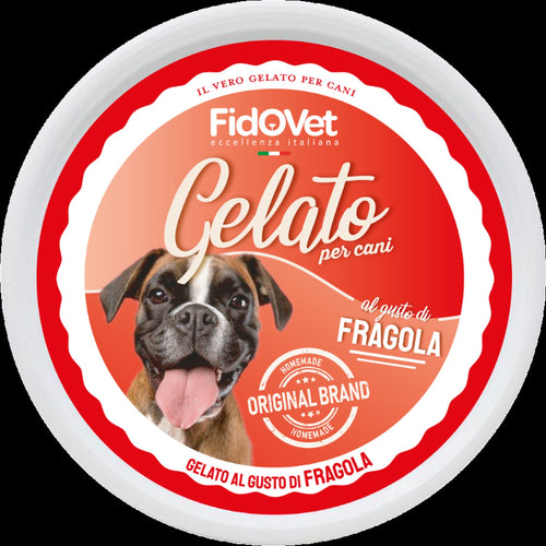 FIDOVET Gelato Sladoled za pse, s ukusom jagode, 40g