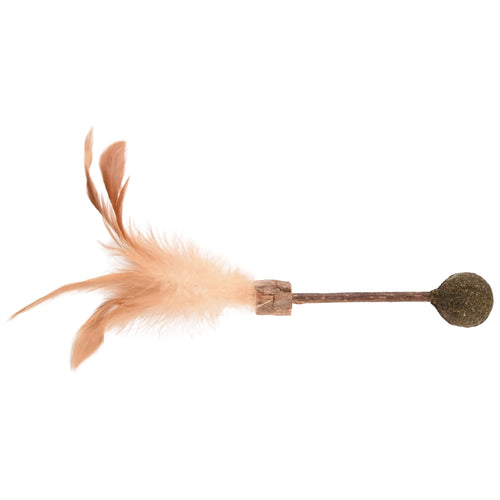 FLAMINGO Igracka za macke Green Topsy Stap s loptom od matatabija, 25cm