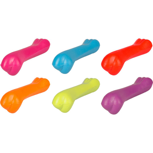 FLAMINGO Igracka za pse Kost sa mirisom vanile, tvrda guma 12cm, raznih boja