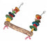FLAMINGO Igračka za ptice Ljuljaška od drveta sa perlama 4x5x30x33cm