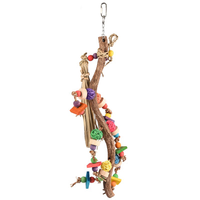 FLAMINGO Igracka za ptice Visilica RB Chi,od drveta, kombinacija vise boja, 31cm