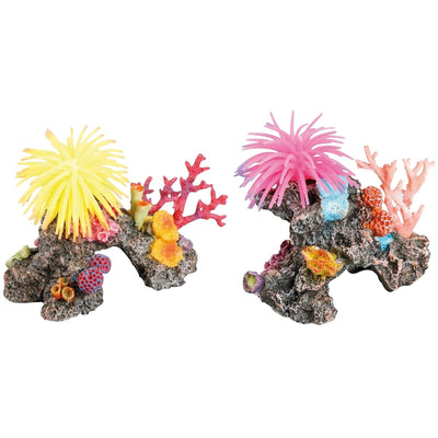 FLAMINGO Ukras za akvarijum morski greben sa sasama 14x8x11cm, raznih boja