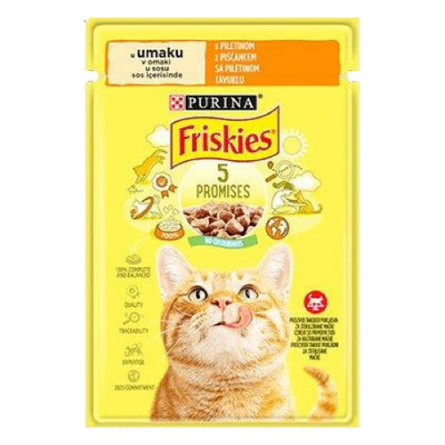 FRISKIES Kesica za macke Adult Piletina u sosu 85g