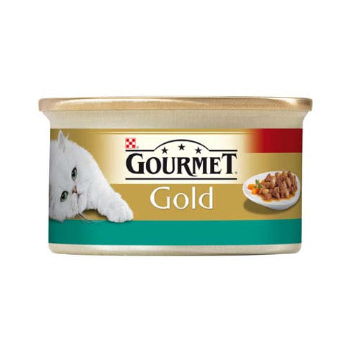 GOURMET Gold Konzerva za macke Losos i Piletina komadici u sosu 85g