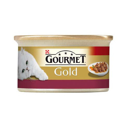 GOURMET Gold Konzerva za macke Piletina i Dzigerica komadici u sosu 85g