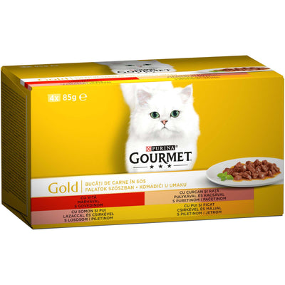 GOURMET Gold Multipack za macke komadici 4x85g