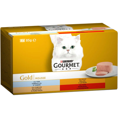GOURMET Gold Multipack za macke mousse 4x85g