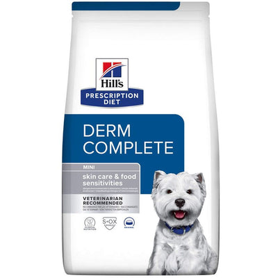 HILLs PrescriptionDiet Canine Derm Complete Skin Care&Food Sens Mini, 1kg
