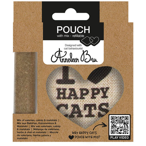 I LOVE Happy Cats Vrecica Catnip, s matatabijem i valerijanom, 12x10cm