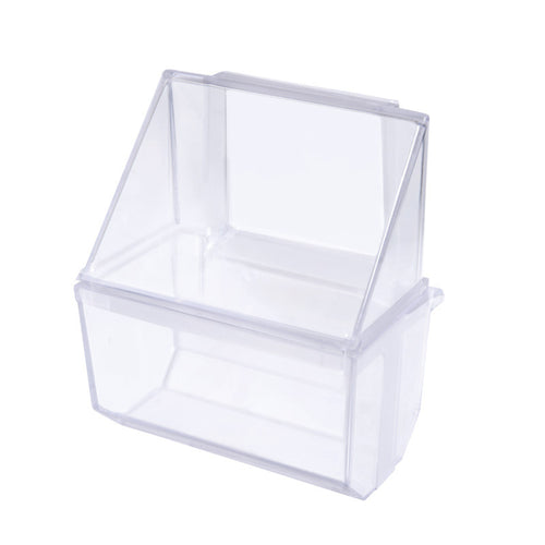 IMAC Hranilica za ptice Simply plasticna, providna 6,7x6,7x7,7cm