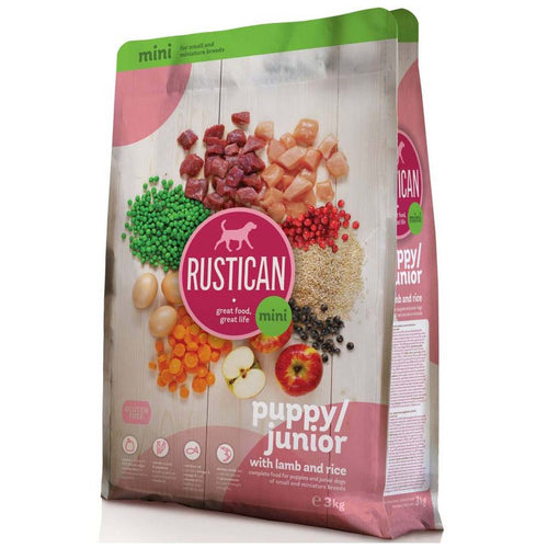 RUSTICAN Mini PUPPY/JUNIOR s jagnjetinom i pirincem, bez glutena