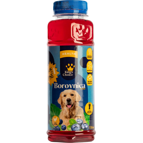 KINGS CHOICE Sok za pse, s ukusom borovnice i piletine, 0,33ml