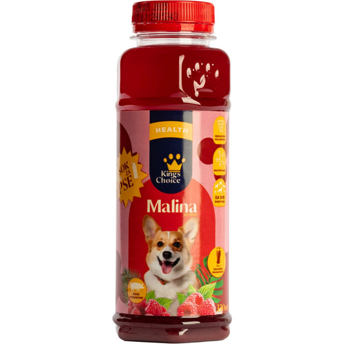 KINGS CHOICE Sok za pse, s ukusom maline i svinjetine, 0,33ml