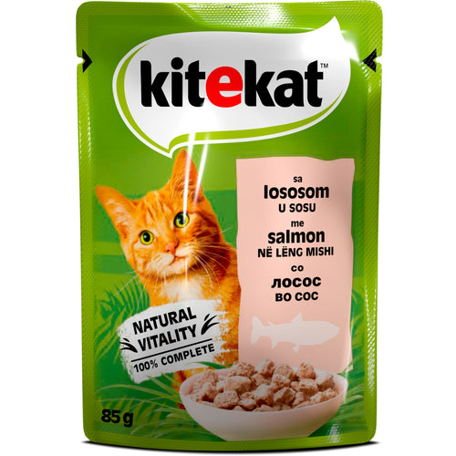KITEKAT Kesica za macke Losos u sosu 85g