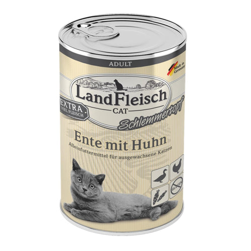 LANDFLEISCH Pacetina s piletinom u pasteti, za macke, 400g