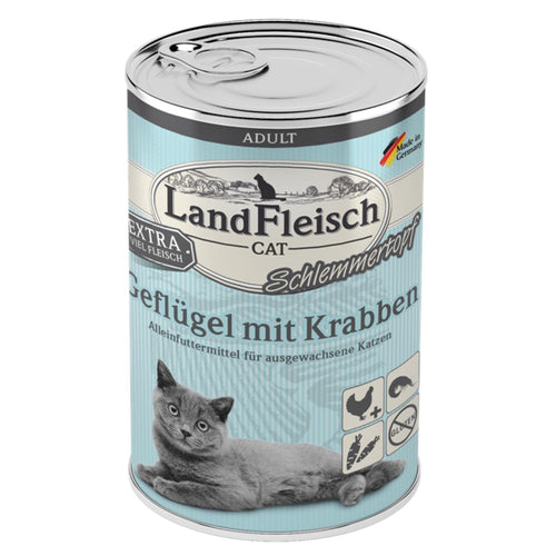 LANDFLEISCH Zivina s racicima u pasteti, za macke, 400g