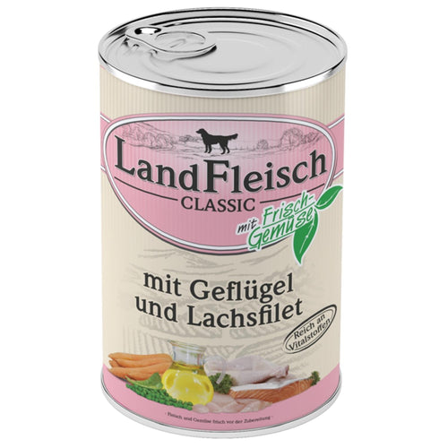 LANDFLEISCH Zivinska srca s lososom, u pasteti