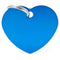 MYFAMILY Basic Pločica za graviranje, Srce, aluminijum, plava,  Large