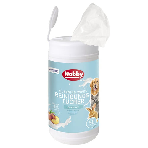 NOBBY Vlazne maramice Sensitive, miris breskve, 50kom, 20x15cm