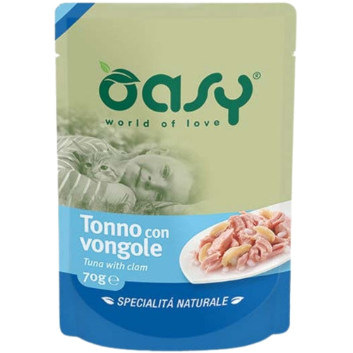 OASY Kesica za macke s Tunjevinom i Skoljkama 70g