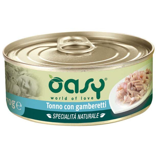 OASY Konzerva za macke Fileti tune u sosu s racicima