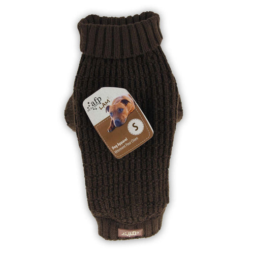 OUTLET ALL4PAWS Dzemper za pse Lamb Dog, s ribarskim tkanjem, Braon