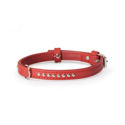 OUTLET CAMON Ogrlica za pse Studs sa nitnama Crvena