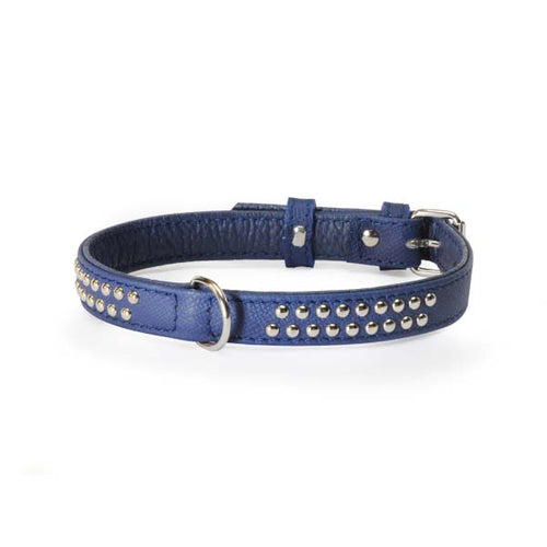OUTLET CAMON Ogrlica za pse Studs sa nitnama Plava