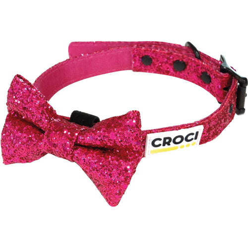 OUTLET CROCI Ogrlica za pse Candy, sa masnicom, sljokicasta