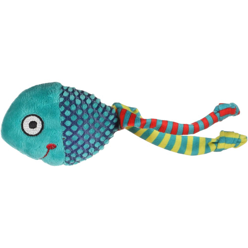 OUTLET FLAMINGO Igracka za macke Raibo Riba plisana, Zelena, 20cm