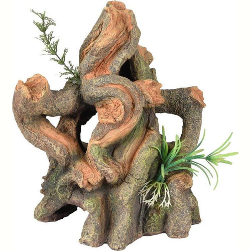 OUTLET FLAMINGO Ukras za akvarijum Deo Korena i biljke, 20x16x21cm