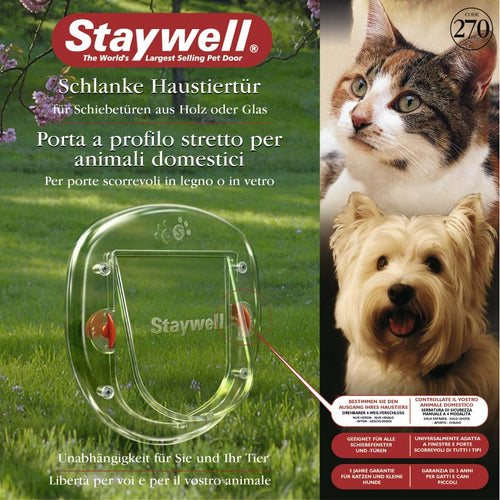 OUTLET FLAMINGO Vrata za male pse i macke StayWell 270 Transparent 29,2x29,2cm