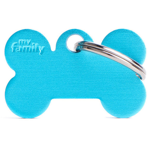 OUTLET MYFAMILY Basic Plocica za graviranje, Kost, aluminijum, svetlo plava