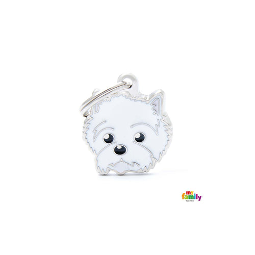 OUTLET MYFAMILY Friends Plocica za graviranje, Westi 2,6x2,7cm