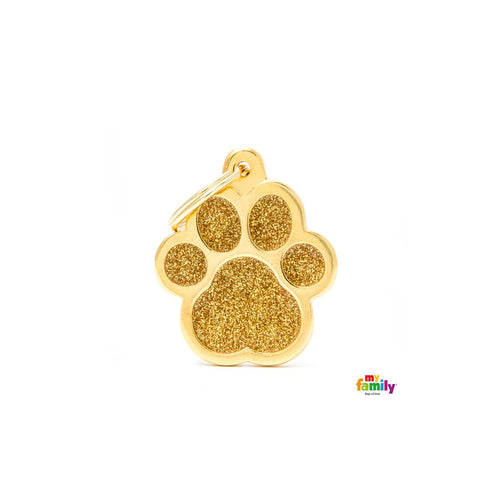 OUTLET MYFAMILY Shine Plocica za graviranje, Sapa zlatna, Large 3,0x2,9cm