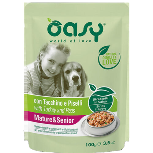 OUTLET OASY Strips In Gravy Kesica za pse Mauture & Senior s Curetinom, 100g