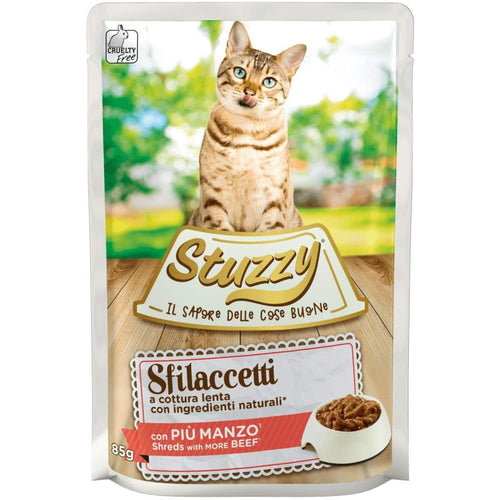 OUTLET STUZZY Sfilacetti Kesica za macke s govedinom, 85g