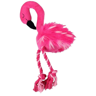PAWISE Igracka za pse Flamingo sa kanapom, zvucna, 12x28cm