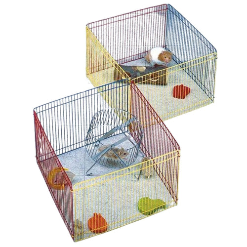 PAWISE Ograda za male zivotinje, Hamster Play Pen, metalna 45x27x21cm