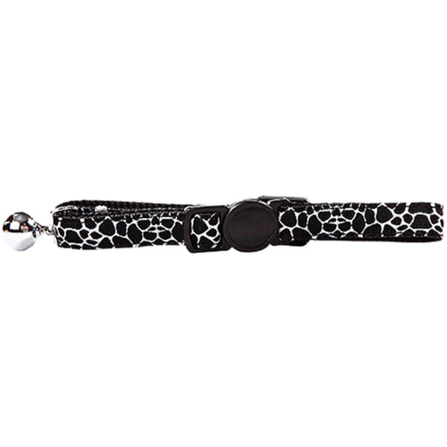 PAWISE Ogrlica za macke Marbling, Crna 30cm