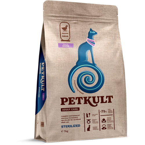 PETKULT Adult Care Sterilised, s pacetinom, bez zitarica, 7kg