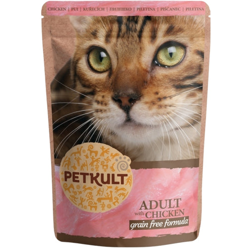 PETKULT kesica s mesnim komadicima, piletina, bez zitarica, 100g