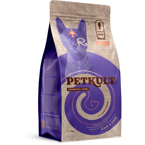 PETKULT Probiotic Care Hair & Skin, sa svezim lososom, bez zitarica, 2kg