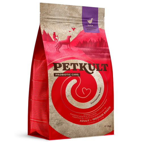PETKULT Probiotics, pacetina s pirincem, Adult Medium, 2kg