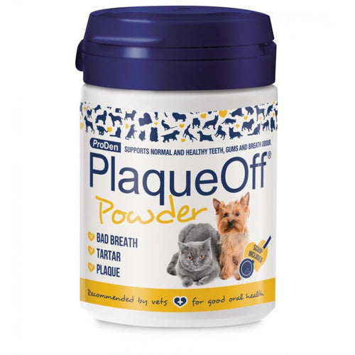 PLAQUEOFF Prah za pse i macke, za uklanjanje kamenca 60g