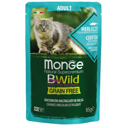 BWILD sosic za macke - bakalar/racici/povrce 85g
