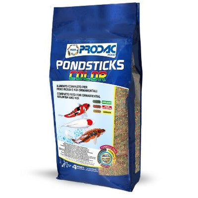 PRODAC Pondsticks color, hrana za ukrasne sarane i zlatne ribice u vrtovima, 4kg